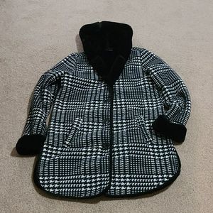 Plaid fleece jacket